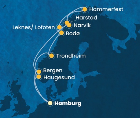 Norwegen mit Lofoten, Costa Favolosa vom 05.10.2026 bis 19.10.2026