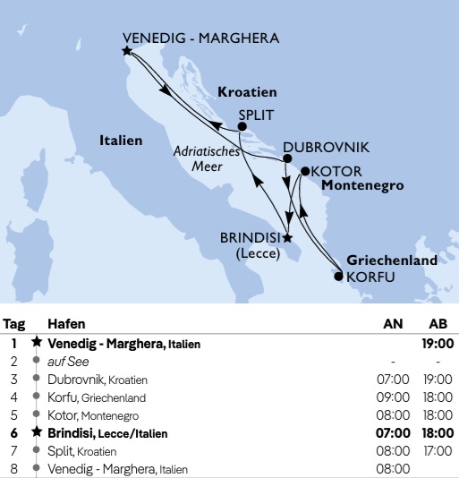 MSC Armonia - Mittelmeer ab Venedig 2026, Kreuzfahrt MSC Armonia von April bis Oktober 2026