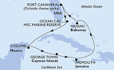 27.12.2025, MSC Grandiosa Kreuzfahrt - Karibik und Antillen