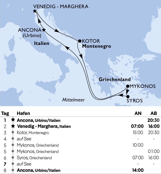 Mittelmeer mit Griechenland und T&uuml;rkei, MSC Lirica von April bis Oktober 2027