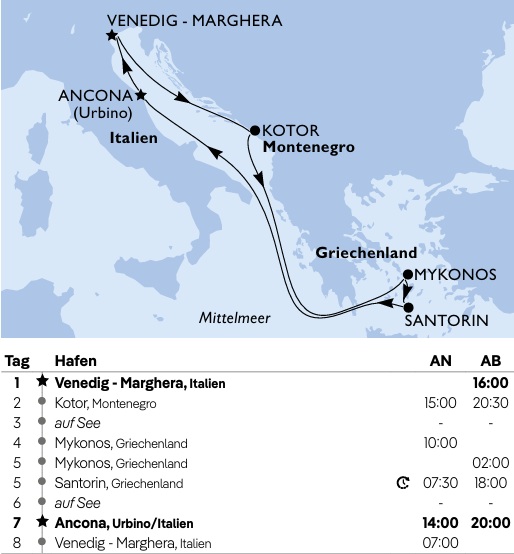 Mittelmeer mit Griechenland und Türkei, MSC Lirica von April bis Oktober 2026