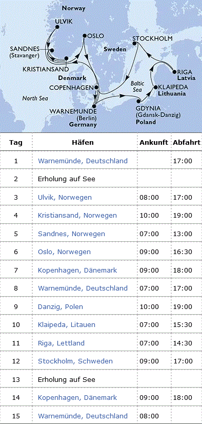 MSC Magnifica vom 26.07.2026 bis 09.08.2026, MSC Magnifica - Norwegen und Ostsee ab Warnemünde