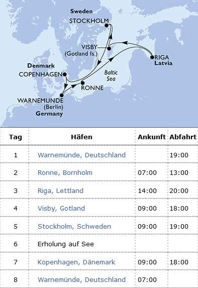 MSC Magnifica - Ostsee ab Warnem&uuml;nde, MSC Magnifica vom 19.07.2026 bis 26.07.2026