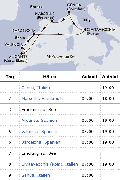 MSC Magnifica vom 28.12.2025 bis 05.01.2026, MSC Magnifica Kreuzfahrt an Silvester 2025