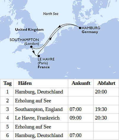 Kurzreise ab Hamburg, MSC Preziosa vom 17.10.2027 bis 22.10.2027