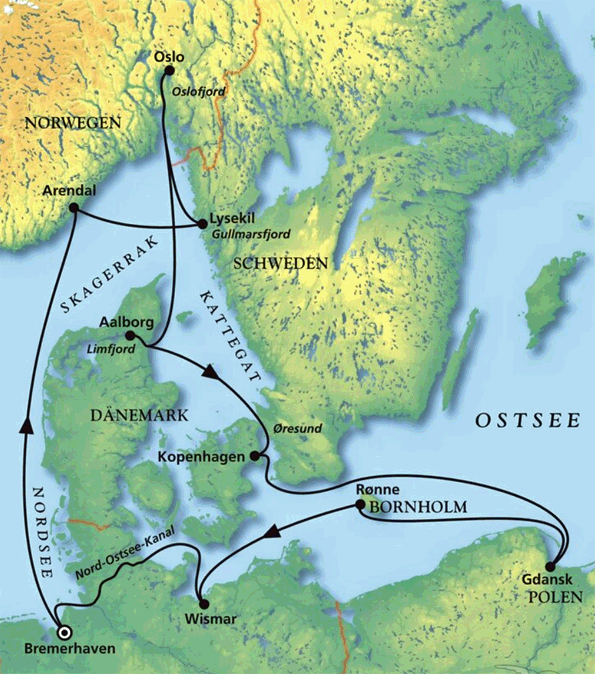 Die Lieblingsroute des Kapit&auml;ns, Kreuzfahrt MS Amadea 05.09.2026 - 17.09.2026
