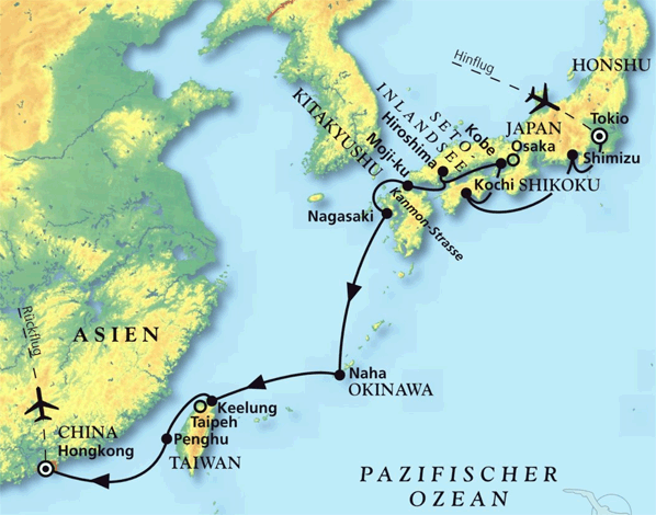 Japans schönste Seiten, Kreuzfahrt MS Amadea 08.03.2026 bis 27.03.2026