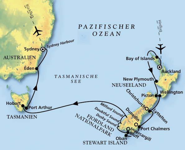 Die gro&szlig;e Neuseeland-Reise mit MS Amadea, 12.02.2028 bis 03.03.2028