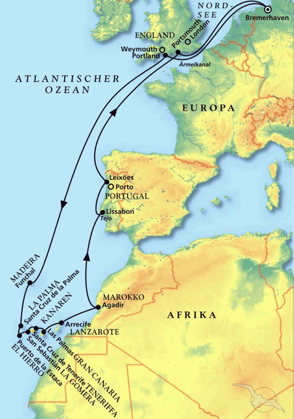 MS Amadea 15.11.2025 Sonnige Aussichten mit Kurs auf die Kanaren, AMA510