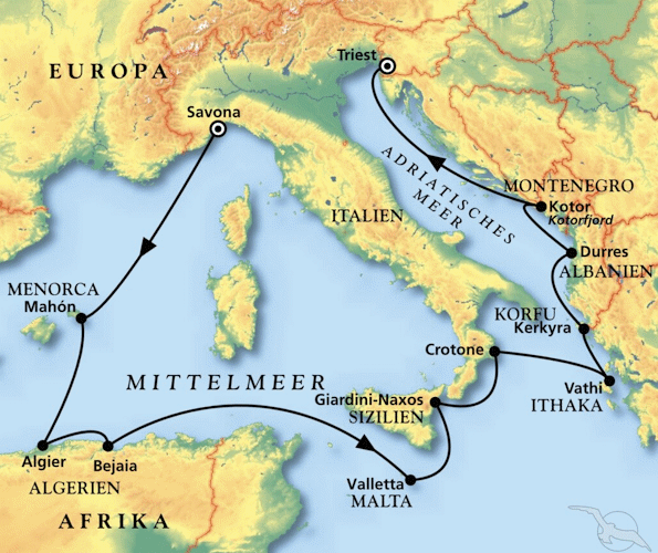 MS Amera - Traumziele im Mare Mediterraneum, Kreuzfahrt MS Amera 16.10.2027 bis 30.10.2027
