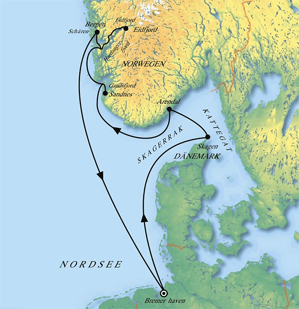 Fjorde & Schären mit MS Artania, Kreuzfahrt MS Artania 17.05.2026 bis 25.05.2026