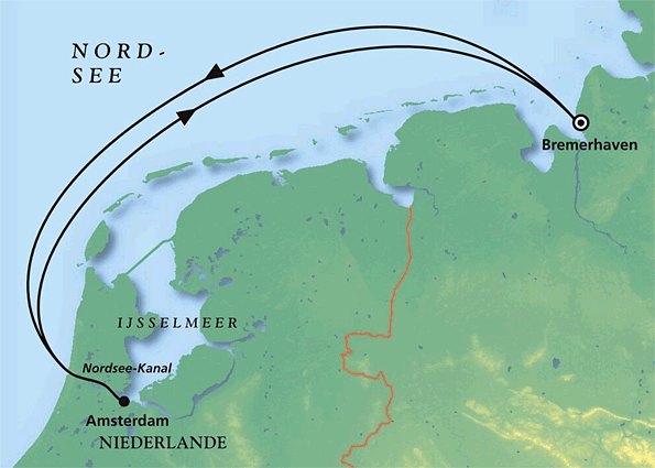 Mittsommercruise nach Amsterdam, Kreuzfahrt MS Artania 18.06.2026 bis 21.06.2026