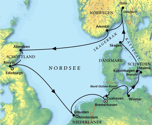 MS Deutschland 29.04.2025 bis 12.05.2025, MS Deutschland - Auf neuer Route in Skandinavien & Schottland