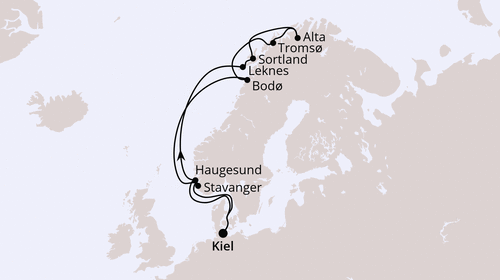 AIDAbella - Herbstliche Nordlichter ab Kiel, AIDAbella am 04.10.2026 bis 18.10.2026, Aida