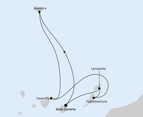 Kanaren & Madeira ab Gran Canaria, AIDAbella am 28.03.2026 und 04.04.2026