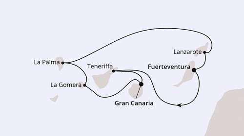 AIDAbella - Kanarische Inselwelt ab Fuerteventura, AIDAbella am 21.11.2025 bis 30.11.2025, Aida