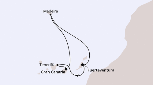 AIDAbella - Kanarische Inselwelt & Madeira, AIDAbella am 14.11.2025 bis 23.11.2025, Aida