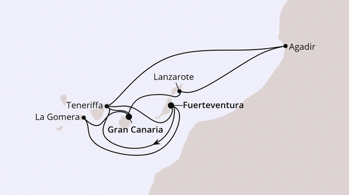 AIDAbella - Kanarische Inselwelt & Marokko, AIDAbella am 21.11.2025 bis 30.11.2025, Aida