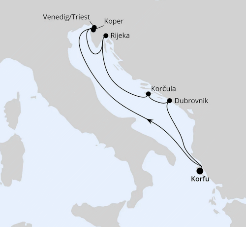 Adria ab Korfu 2, AIDAblu vom 20.06.2026 bis 27.06.2026