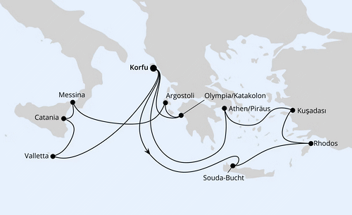 Griechenland & Mittelmeerinseln ab Korfu 1, AIDAblu vom 09.05.2026 bis 23.05.2026 für 14 Tage