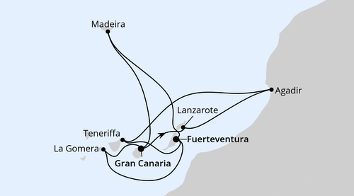 Kanaren, Madeira & Marokko, AIDAblu am 13.12.2026