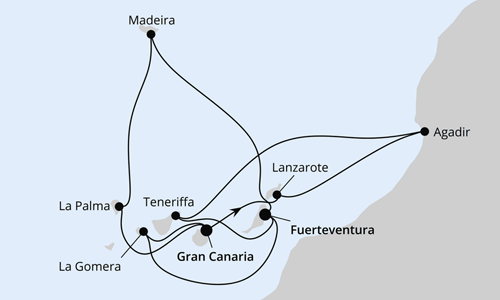 Kanaren, Madeira & Marokko, AIDAblu am 15.11.2026