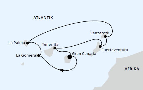 Kanaren mit La Gomera, AIDAblu am 29.11.2026 und 27.12.2027