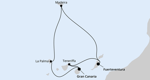 Kanarische Inselwelt & Madeira, AIDAblu vom 04.12.2026 bis 13.12.2026