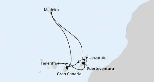 Kanarische Inselwelt & Madeira, AIDAblu vom 06.11.2026 bis 15.11.2026