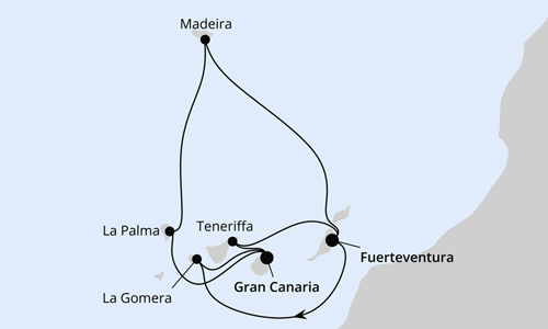 Kanarische Inselwelt & Madeira, AIDAblu am 20.11.2026