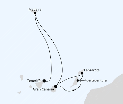 AIDAcosma vom 09.12.2026 bis 16.12.2026, AIDA Kanaren & Madeira ab Gran Canaria 2