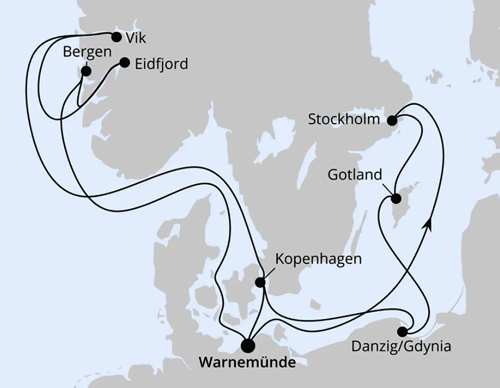 Highlights der Nord- und Ostseek&uuml;ste 1, AIDAdiva vom 11.07.2026 bis 25.07.2026