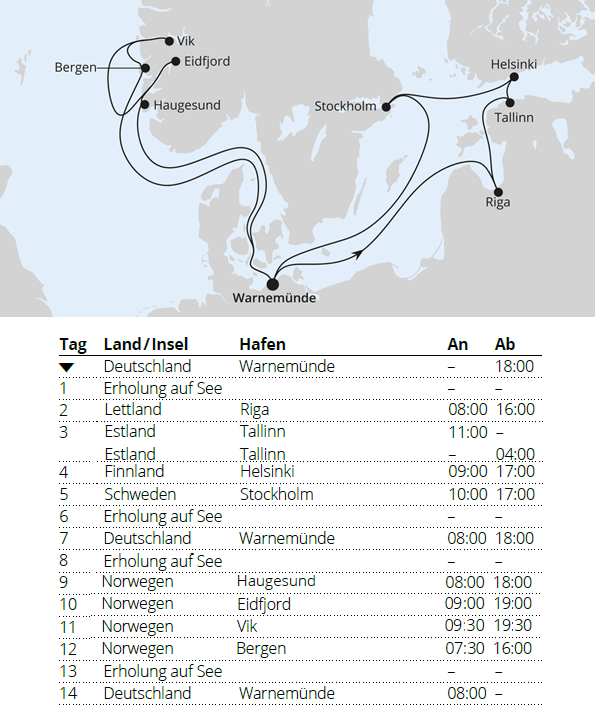 Highlights der Nord- und Ostseek&uuml;ste 2, AIDAdiva 24.07.2027