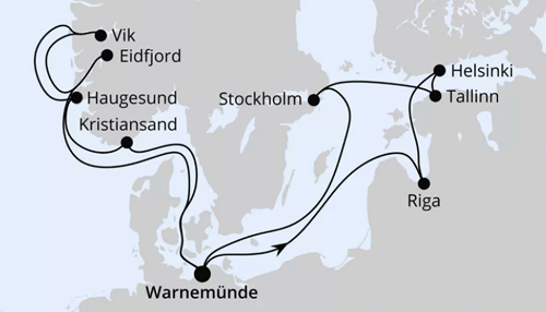 Highlights der Nord- und Ostseeküste 2, AIDAdiva vom 27.06.2026 bis 11.07.2026
