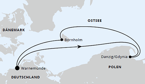 AIDAdiva vom 25.03.2027 bis 29.03.2027, Kurzreise zu Ostern ab Warnem&uuml;nde