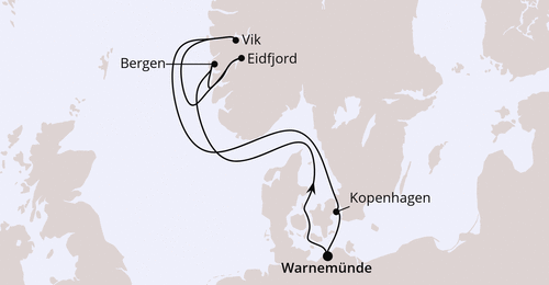  AIDAdiva 18.07.2026 - Norwegens Fjorde ab Warnemünde - AIDA Motiv 