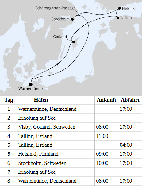 Ostsee ab Warnem&uuml;nde 1, AIDAdiva am 29.04.2028 & 08.07.2028