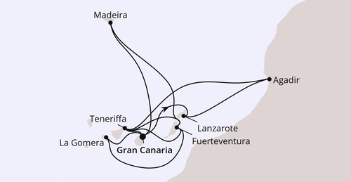AIDAluna am 15.03.2026, Gro&szlig;e Kanaren-Reise mit Madeira & Marokko ab Gran Canaria