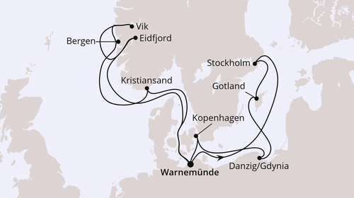 AIDAluna vom 17.10.2026 bis 31.10.2026, Highlights der Nord- und Ostseek&uuml;ste 1