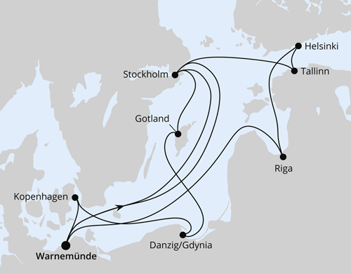 Highlights der Ostseek&uuml;ste ab Warnem&uuml;nde 2 mit AIDAluna vom 13.09.2026 bis 26.09.2026