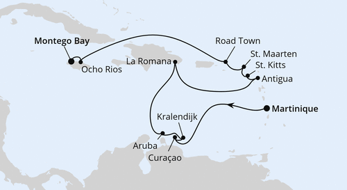 AIDAluna - Karibische Inseln ab Martinique, AIDAluna vom 12.01.2025 bis 26.01.2025, AIDA