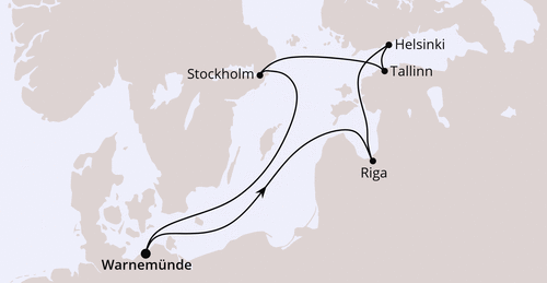 AIDAluna am vom 19.09.2026 bis 26.09.2026, Ostsee ab Warnem&uuml;nde