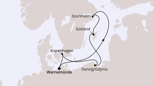 AIDAluna am 17.10.2026, Schweden, Polen & Dänemark ab Warnemünde