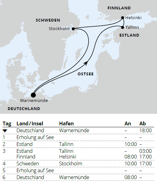 Ostsee ab Warnem&uuml;nde 2, AIDAmar vom 03.10.2027 bis 09.10.2027
