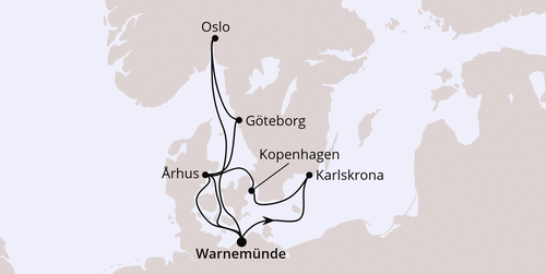 AIDAmar - Schweden & D&auml;nemark ab Warnem&uuml;nde 2, AIDAmar vom 09.08.2026 bis 18.08.2026