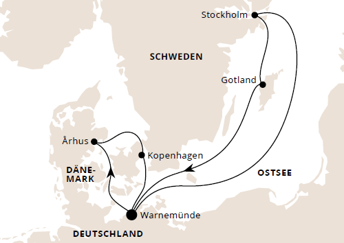 Schweden & Dänemark, AIDAmar vom 04.10.2026 bis 11.10.2026