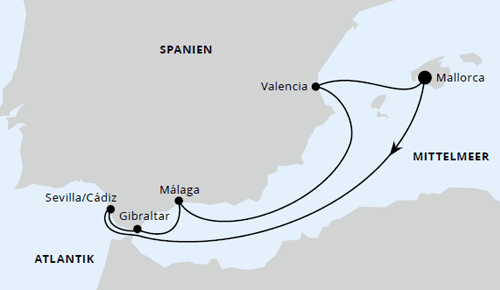 Silvesterreise im Mittelmeer ab Mallorca, AIDAmar vom 27.12.2026 bis 03.01.2027