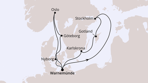 AIDAmar - St&auml;dte der Ostsee ab Warnem&uuml;nde 2, AIDAmar vom 28.06.2026 bis 08.07.2026