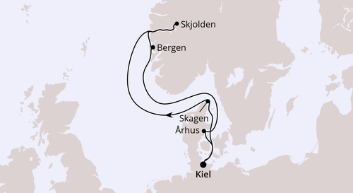 Norwegen mit Sognefjord ab Kiel, AIDAnova vom 20.06.2026 bis 27.06.2026, AIDA