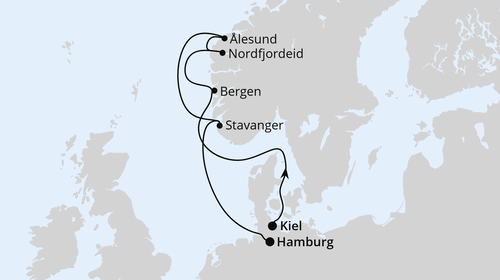 AIDAnova - Norwegen von Kiel nach Hamburg, AIDAnova vom 26.10.2024 bis 02.11.2024, Kreuzfahrt AIDA